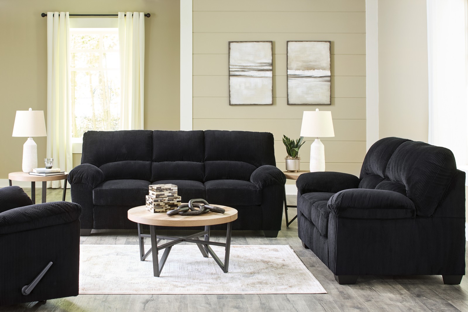 SimpleJoy Sofa, Loveseat and Recliner