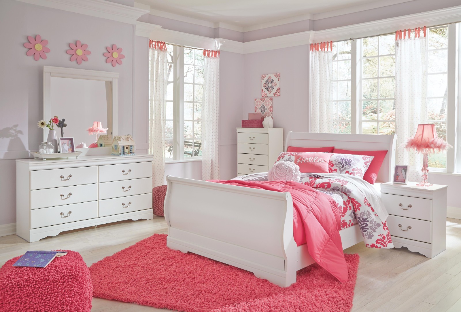 5 pc Anarasia Full Youth Bedroom Set