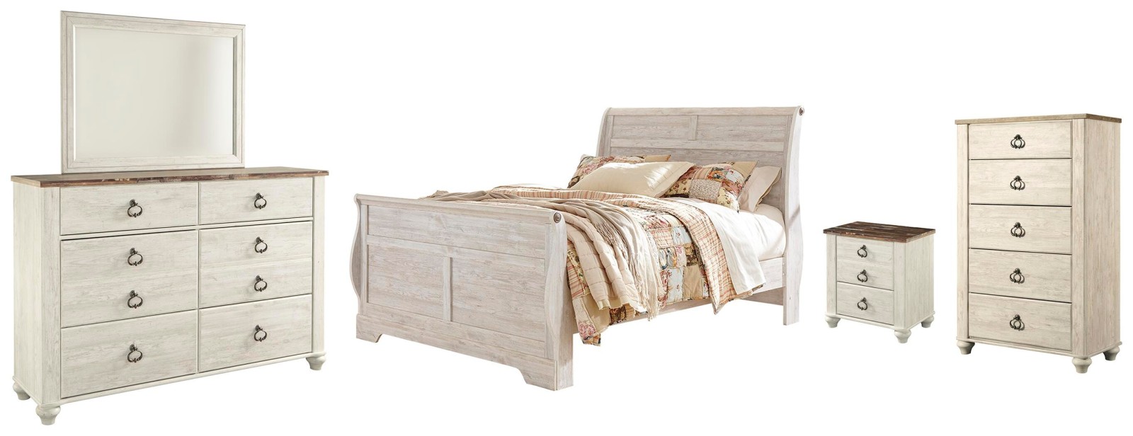 7 pc Willowton Queen Bedroom Set