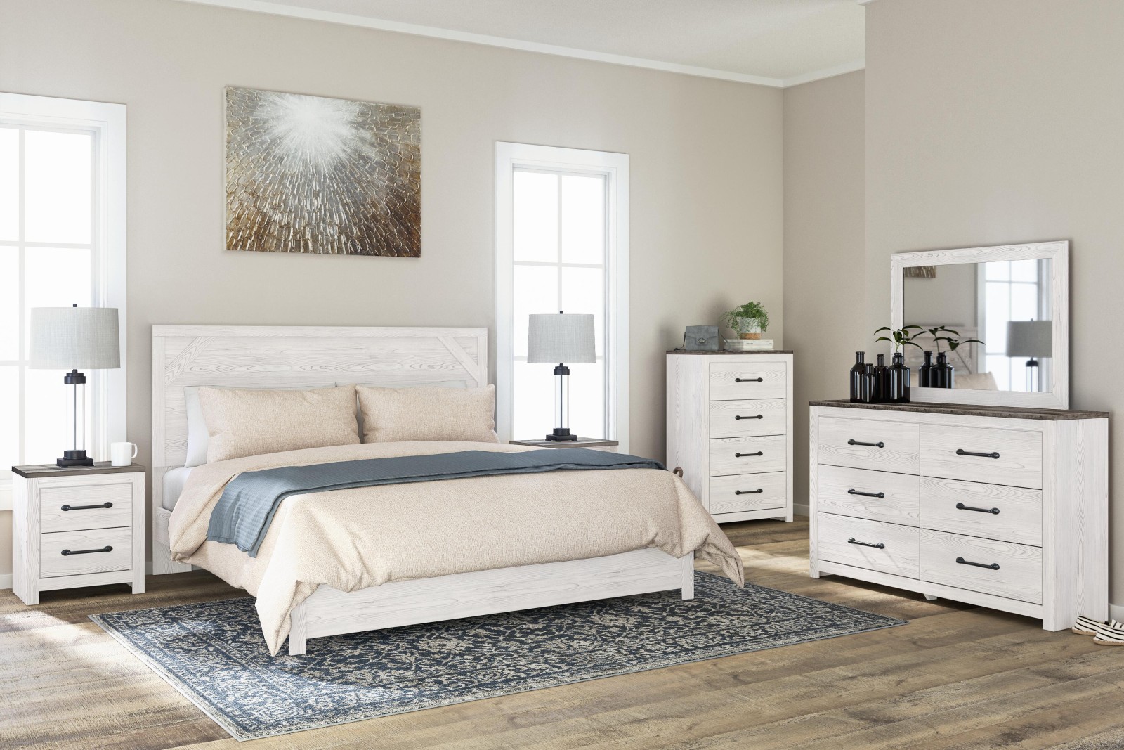 6 pc Gerridan King Bedroom Set