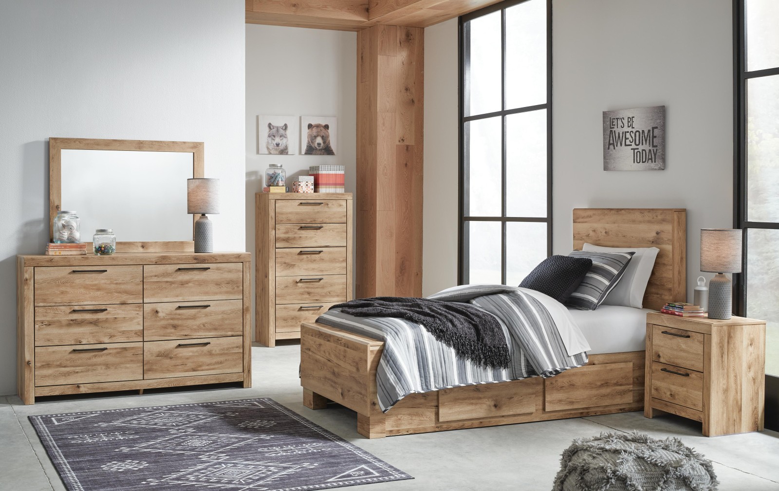 5 pc Hyanna Twin Youth Bedroom Set
