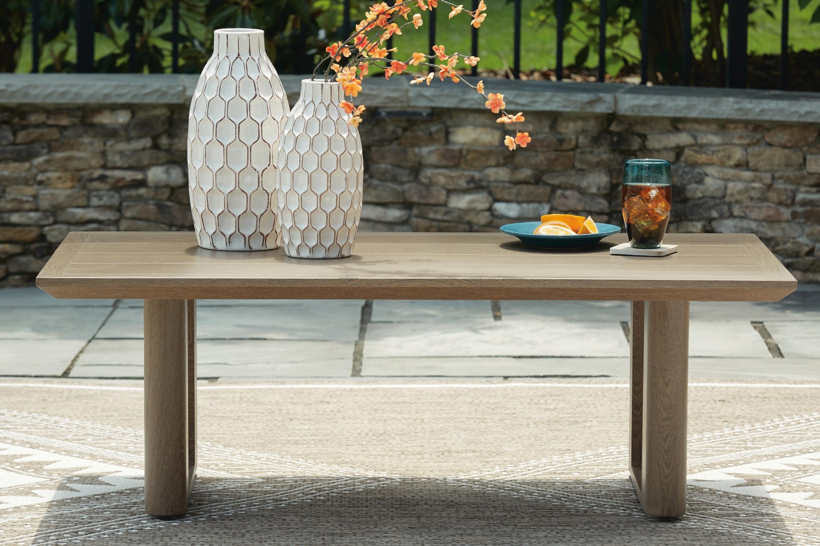 Serene Bay Outdoor Sofa and Loveseat with Coffee Table