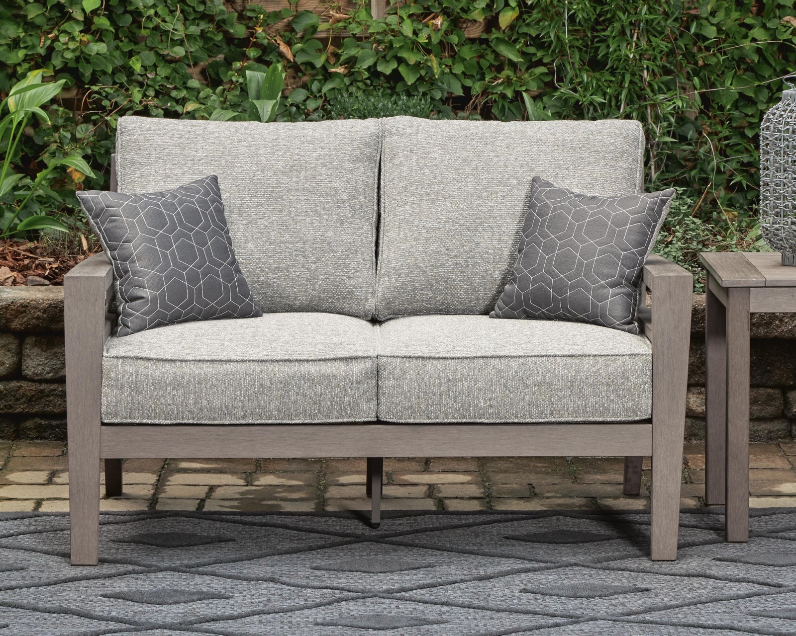 Hillside Barn Outdoor Sofa and Loveseat with Coffee Table