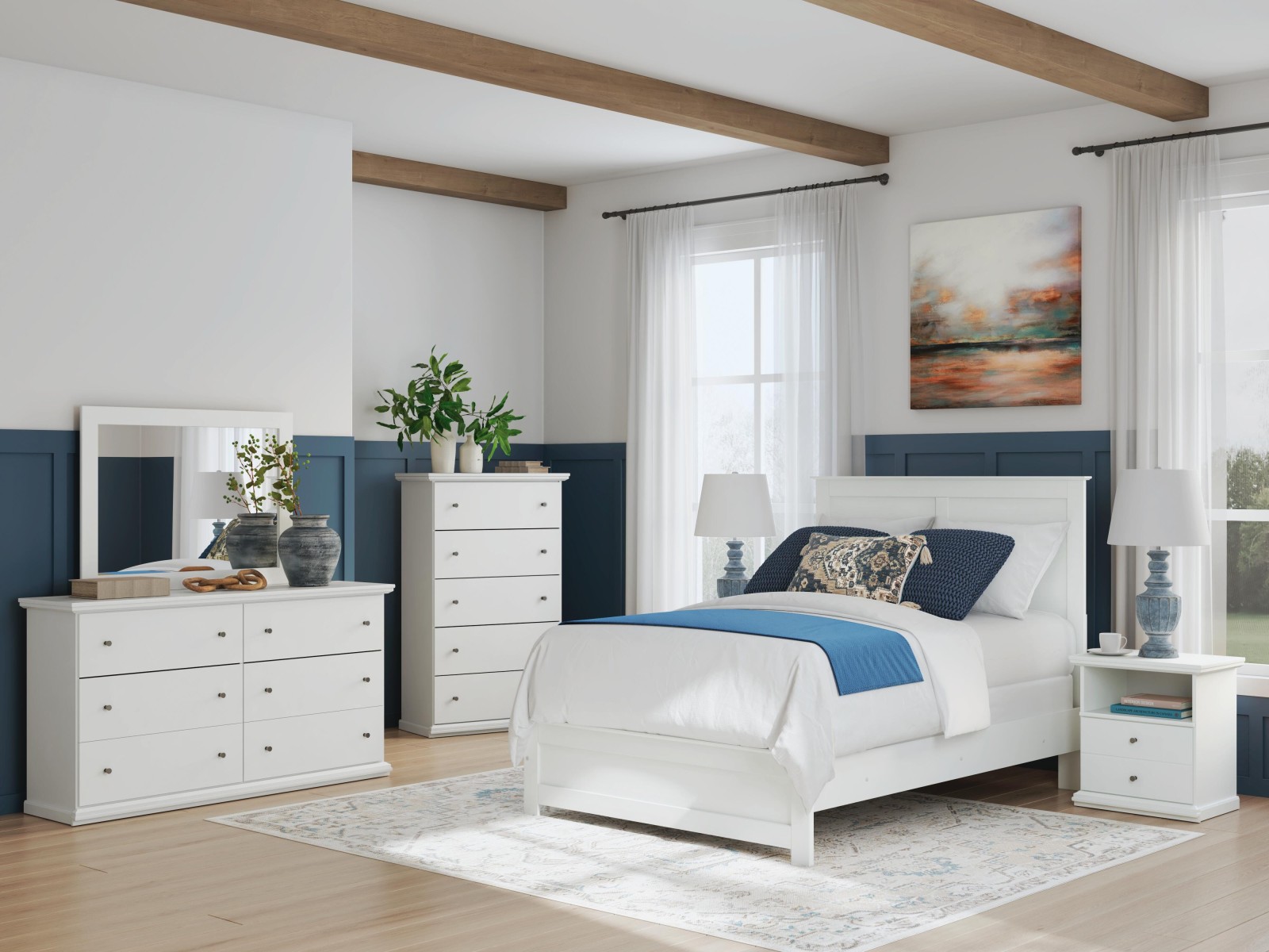 6 pc Bostwick Shoals Full Youth Bedroom Set