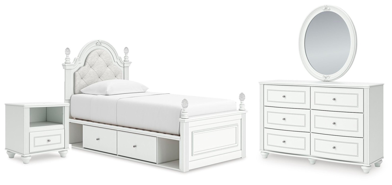 8 pc Kozlani Twin Youth Bedroom Set