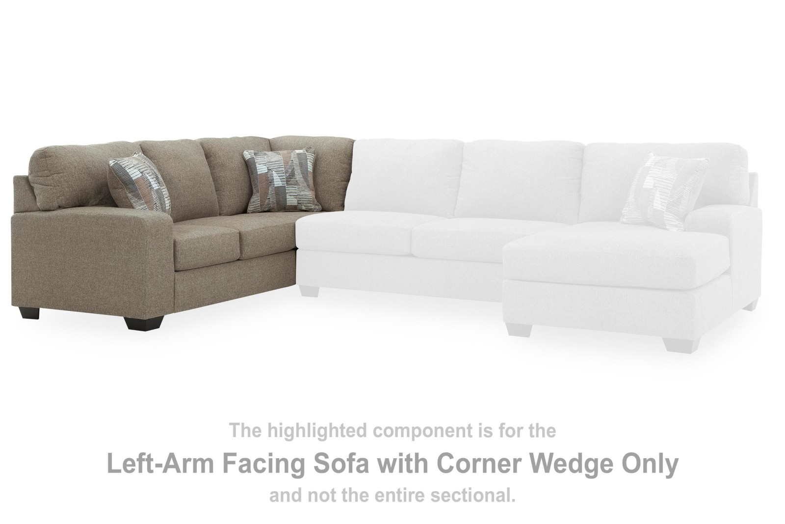 Newellen Left-Arm Facing Sofa with Corner Wedge