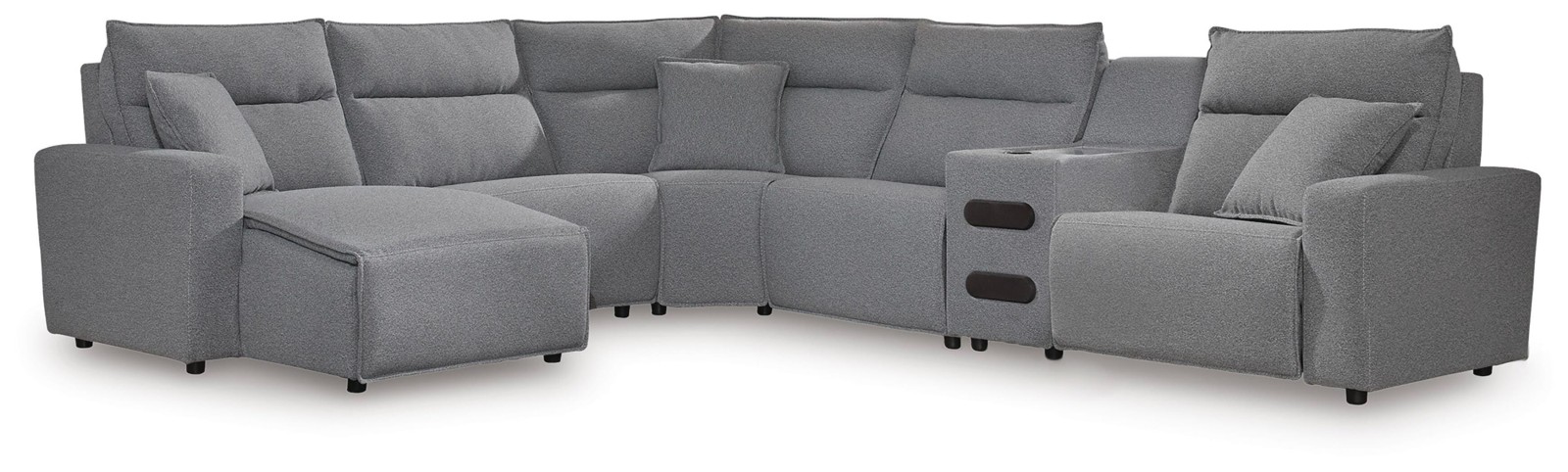 Modmax II 6-Piece Reclining Sectional with Chaise and Audio Console