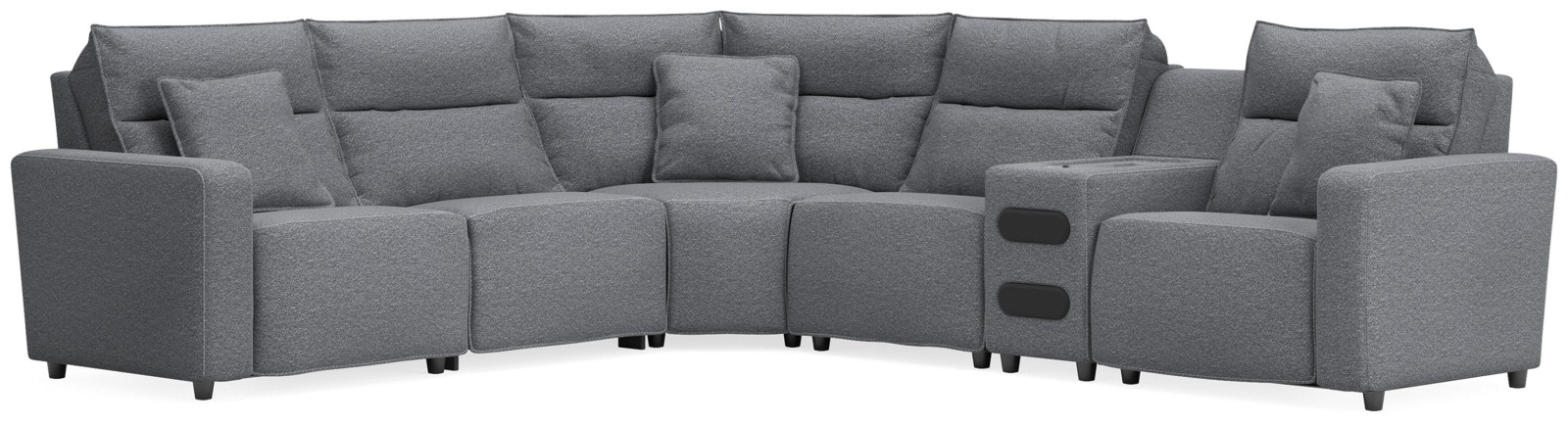 Modmax II 6-Piece Reclining Sectional with Audio Console