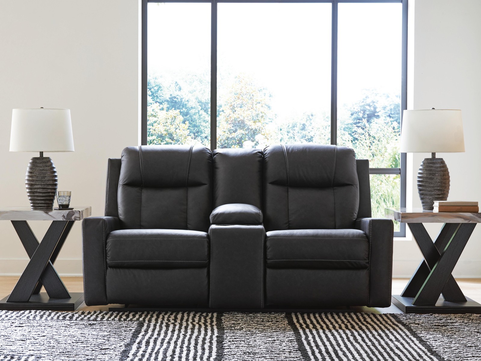 Mackmenville Reclining Loveseat with Console