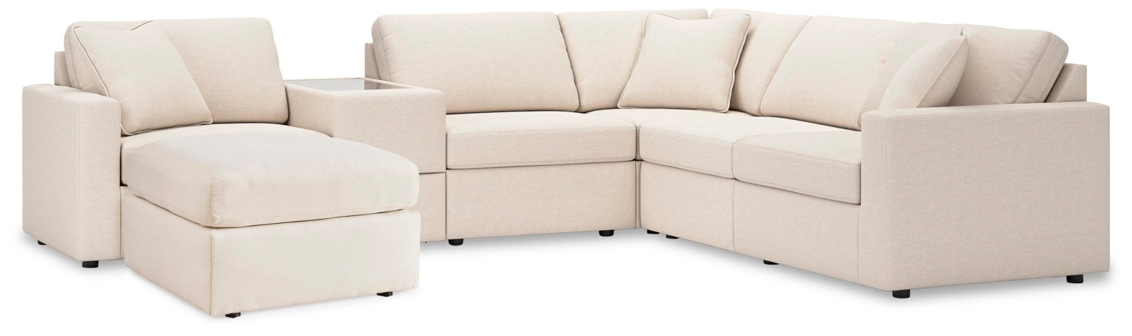 Modmax 6-Piece Sectional and Ottoman