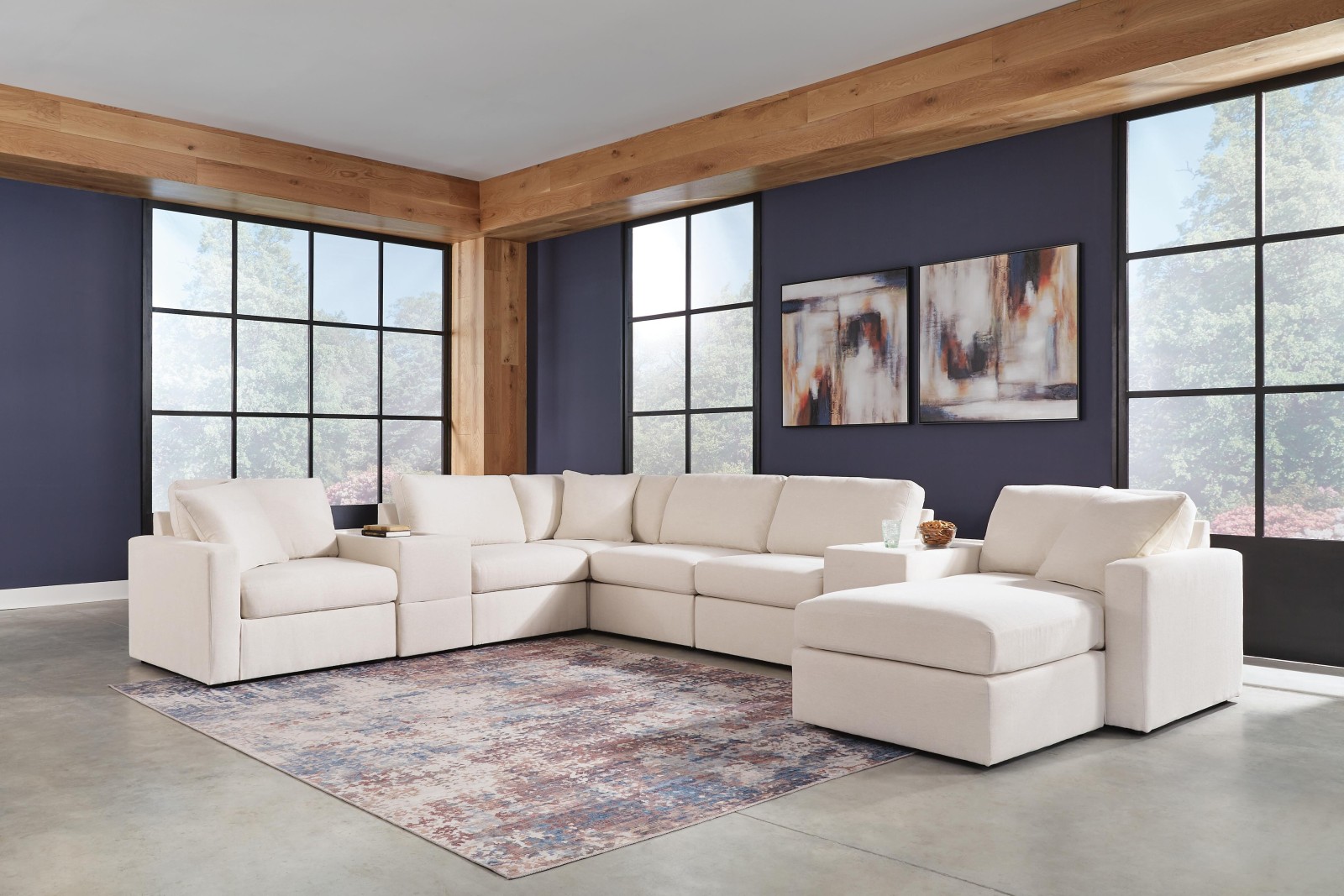 Modmax 8-Piece Sectional and Ottoman