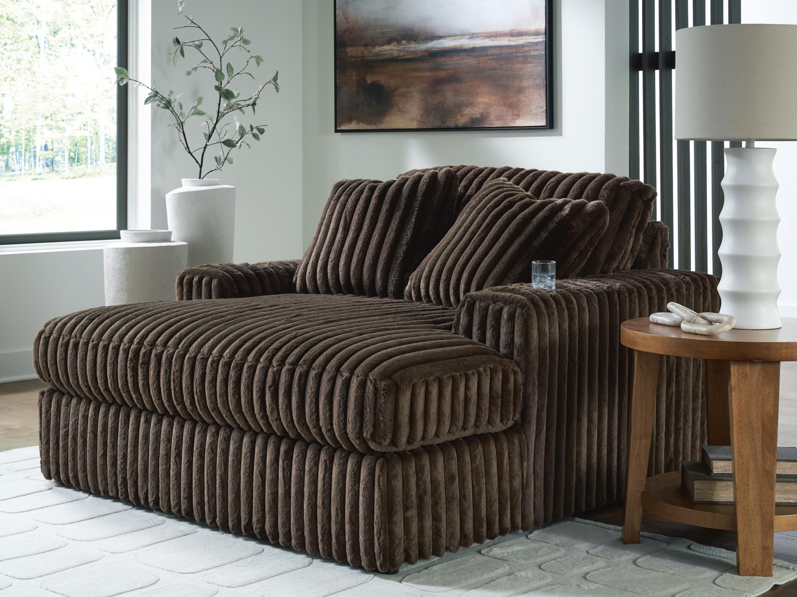 Midnight-Madness Oversized Chaise