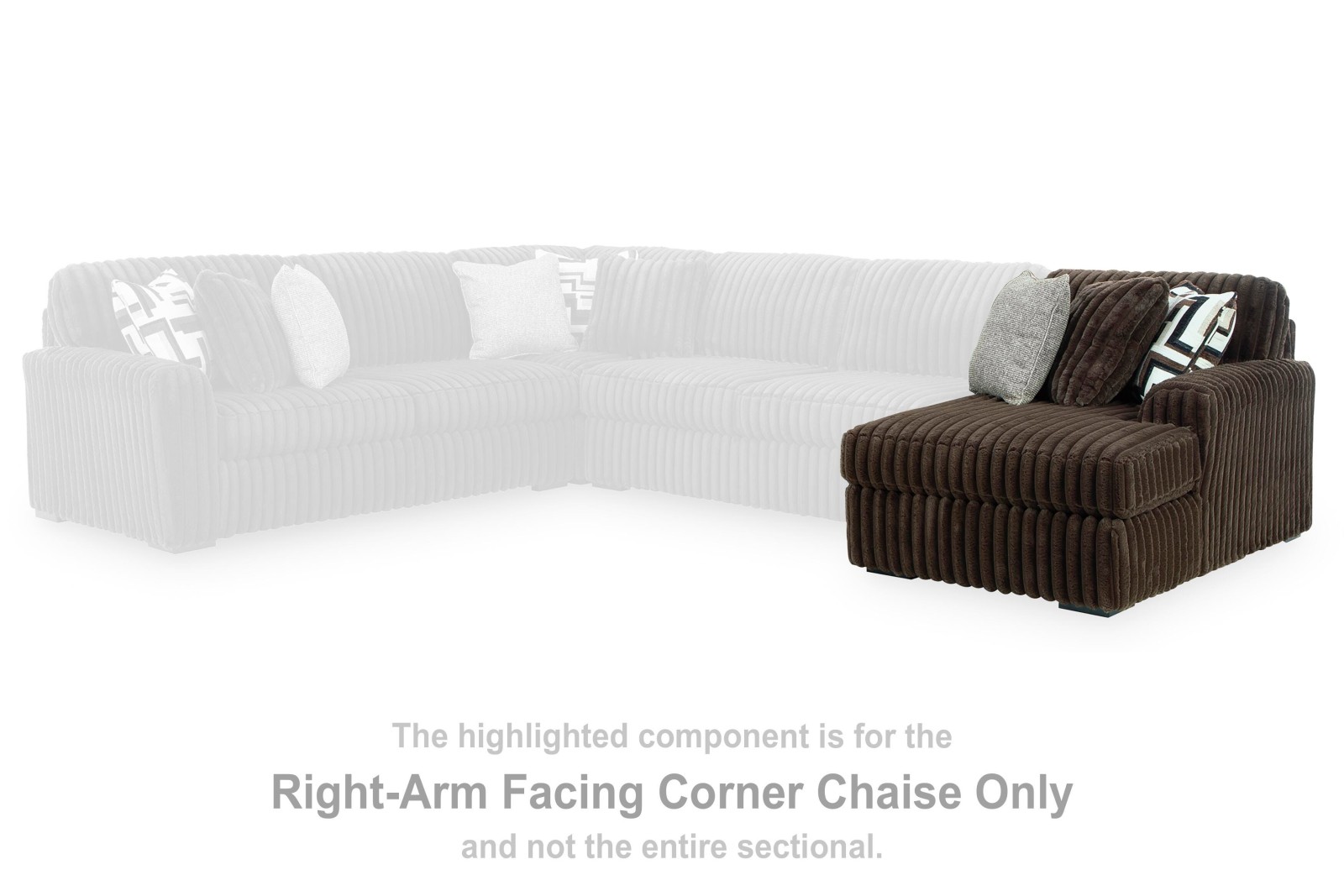 Midnight-Madness Right-Arm Facing Corner Chaise