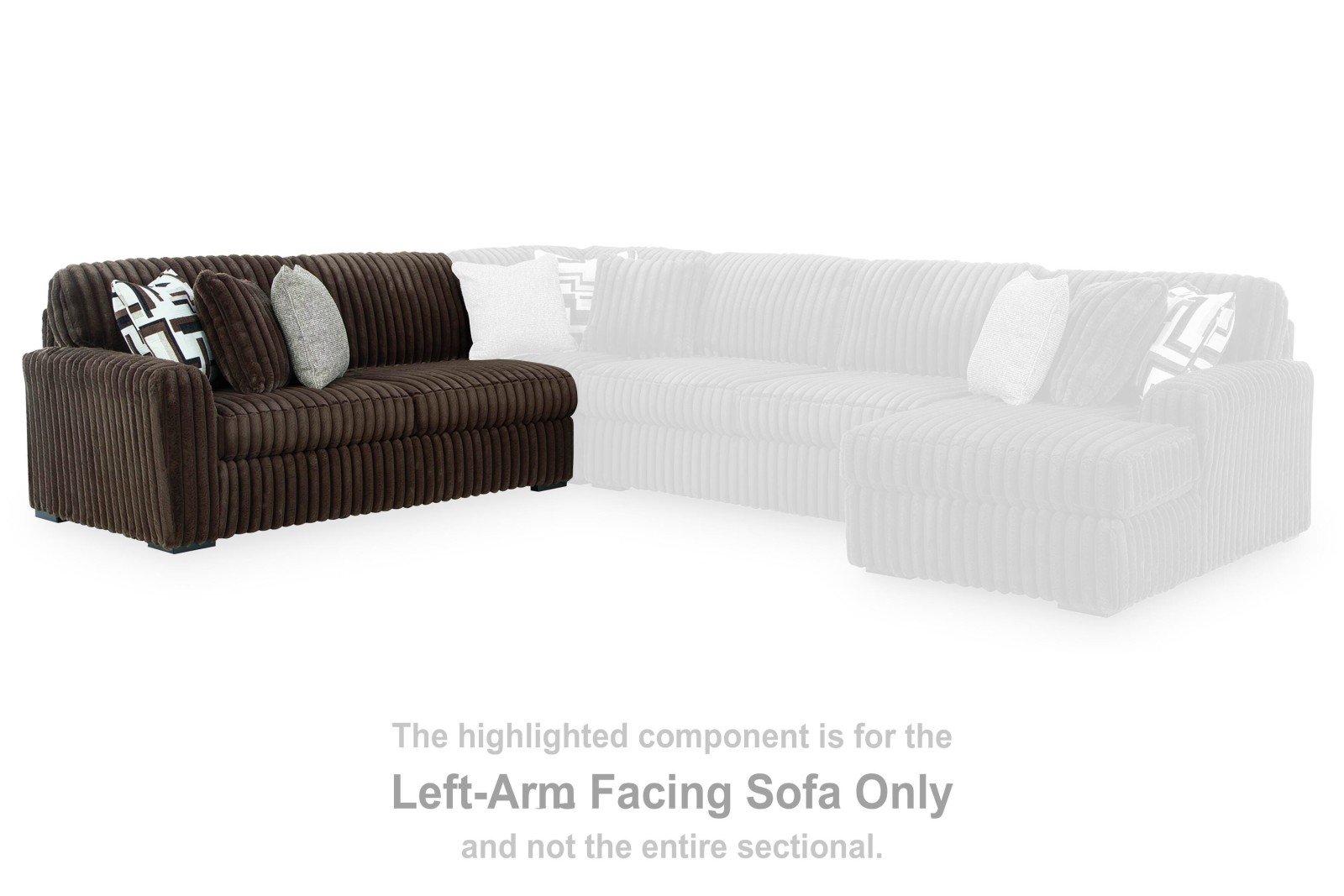 Midnight-Madness Left-Arm Facing Sofa