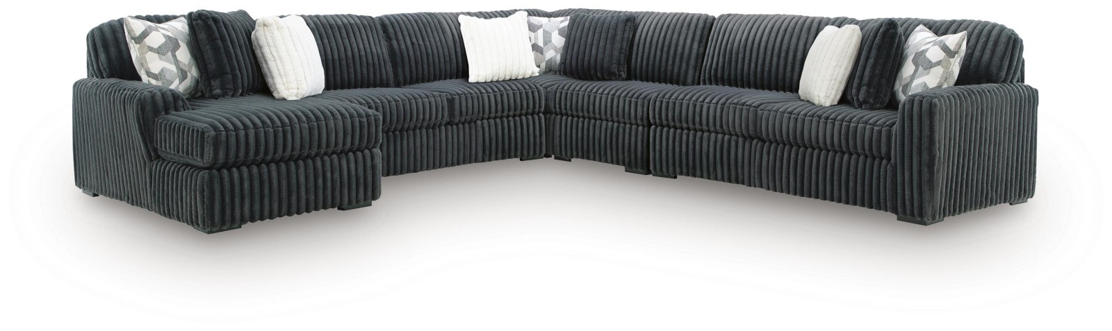Midnight-Madness 5-Piece Sectional with Chaise