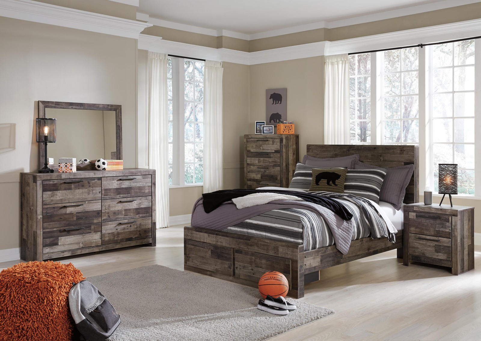8 pc Derekson Full Youth Bedroom Set