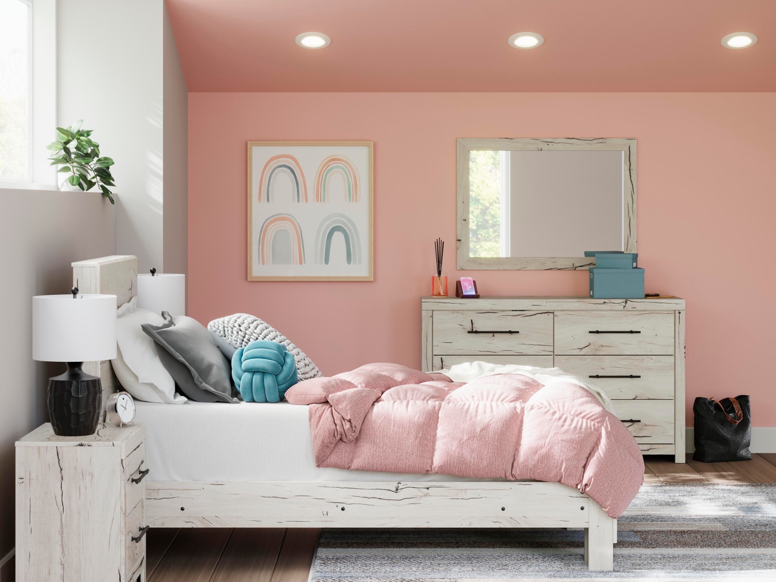 7 pc Lawroy Twin Youth Bedroom Set