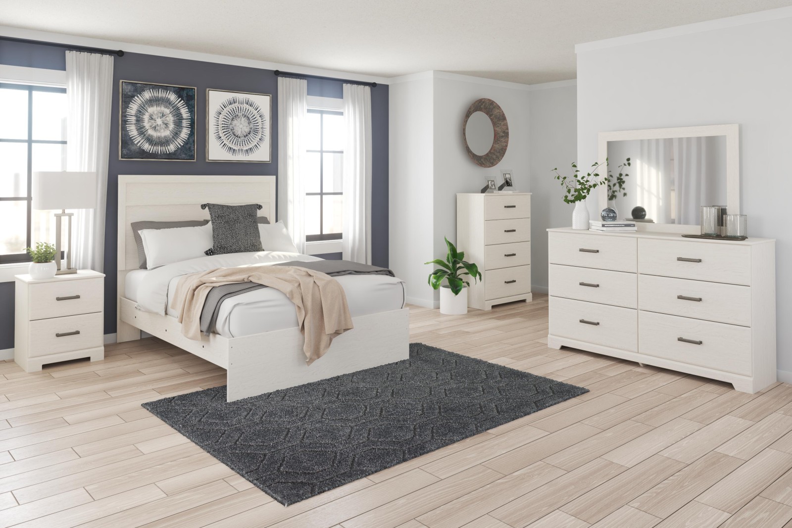 6 pc Stelsie Full Youth Bedroom Set