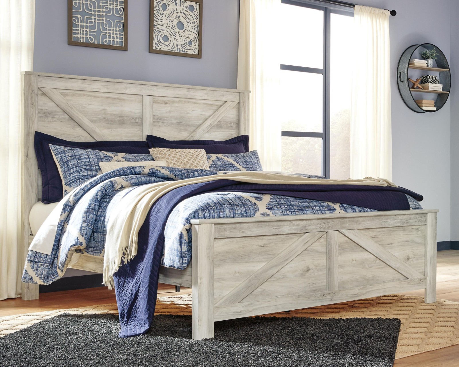 Bellaby King Crossbuck Panel Bed