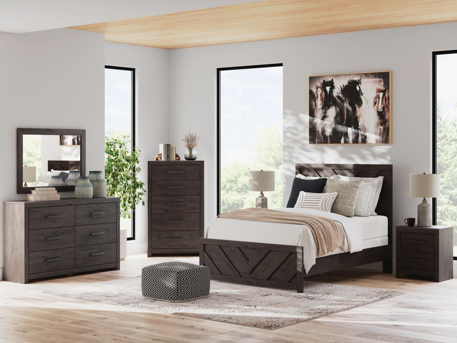 6 pc Prendonea Full Youth Bedroom Set