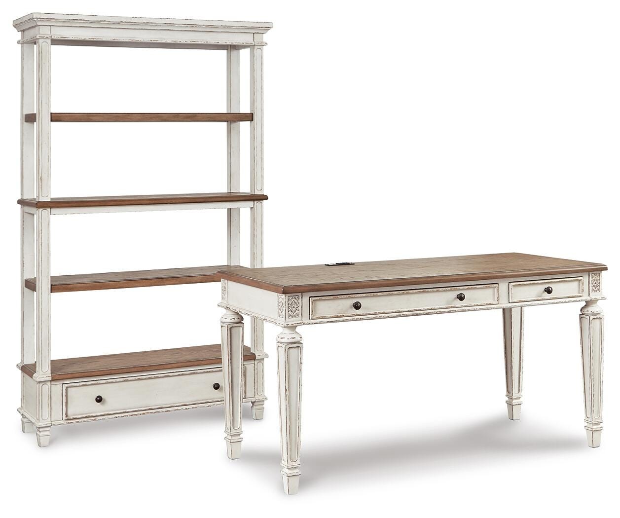 Realyn Desk and Bookcase
