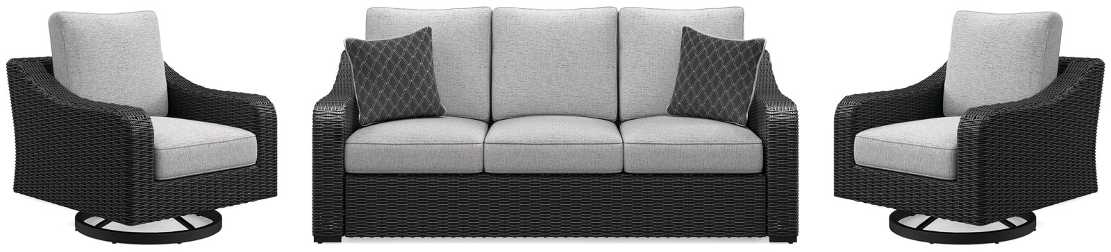 Beachcroft Outdoor Sofa and 2 Lounge Chairs