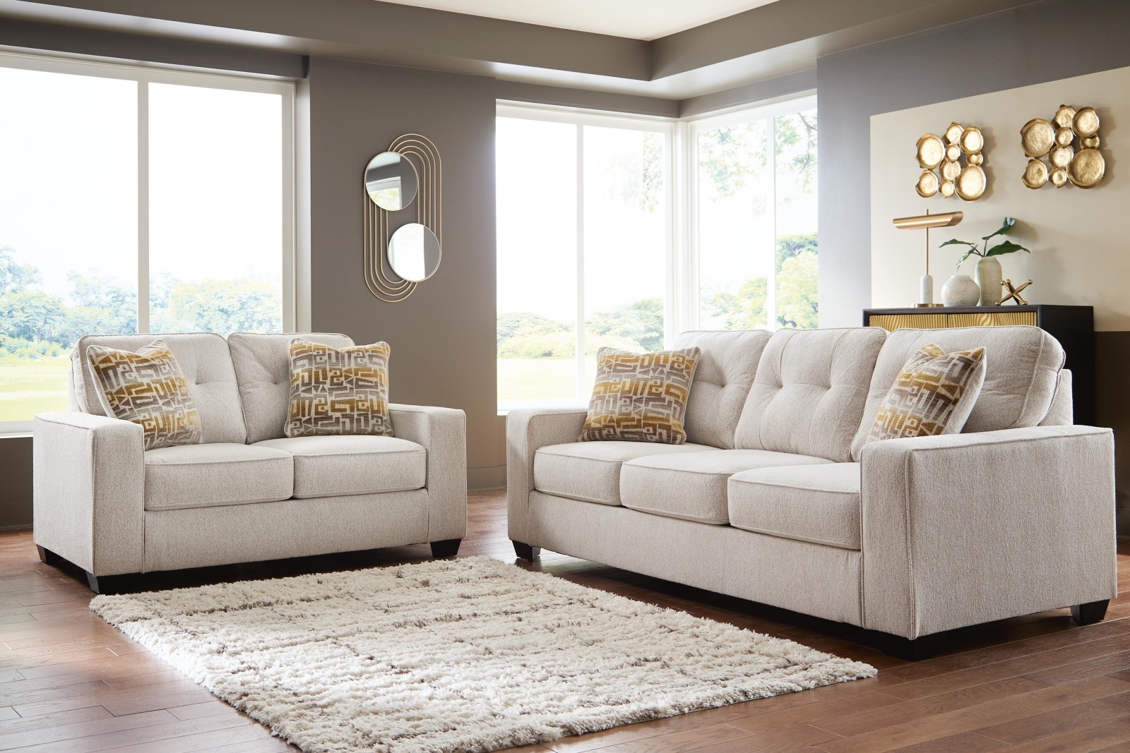 Larimer Sofa and Loveseat