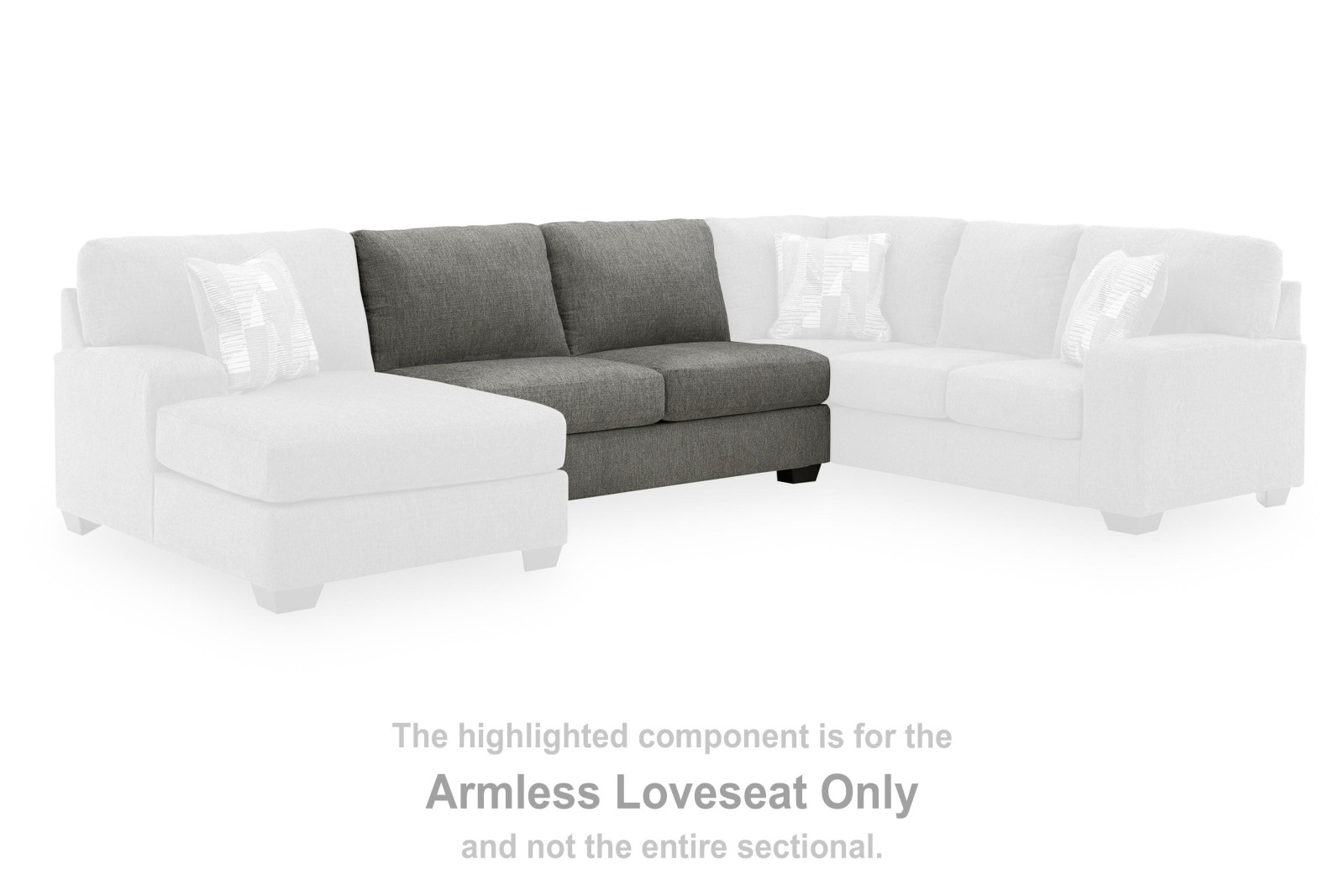 Clarington Armless Loveseat