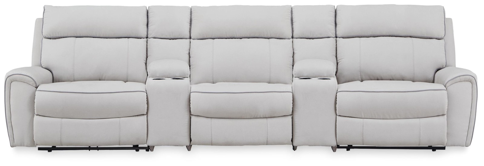 Social Pointe 5-Piece Power Reclining Sectional