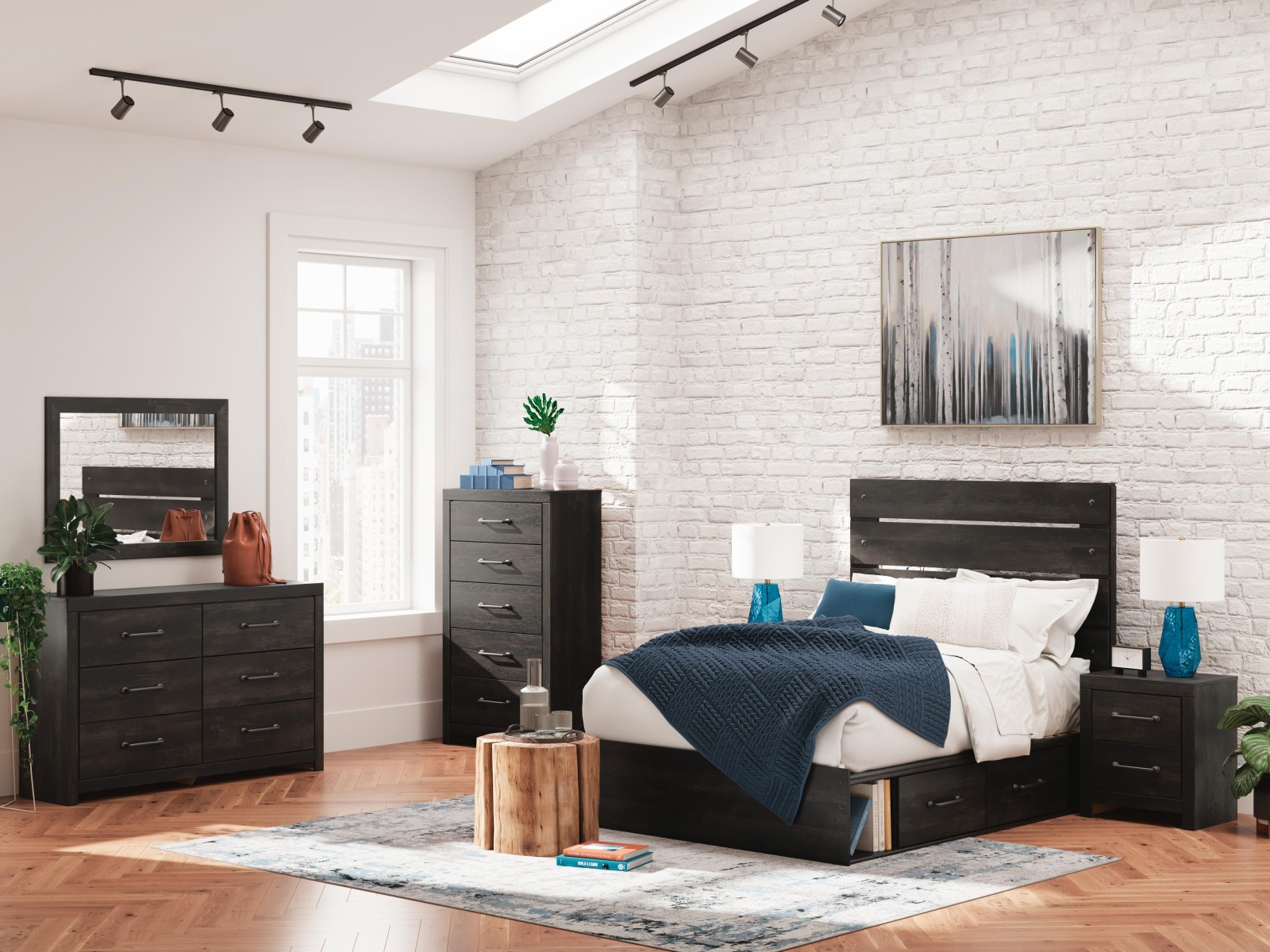 7 pc Hollivern Full Youth Bedroom Set