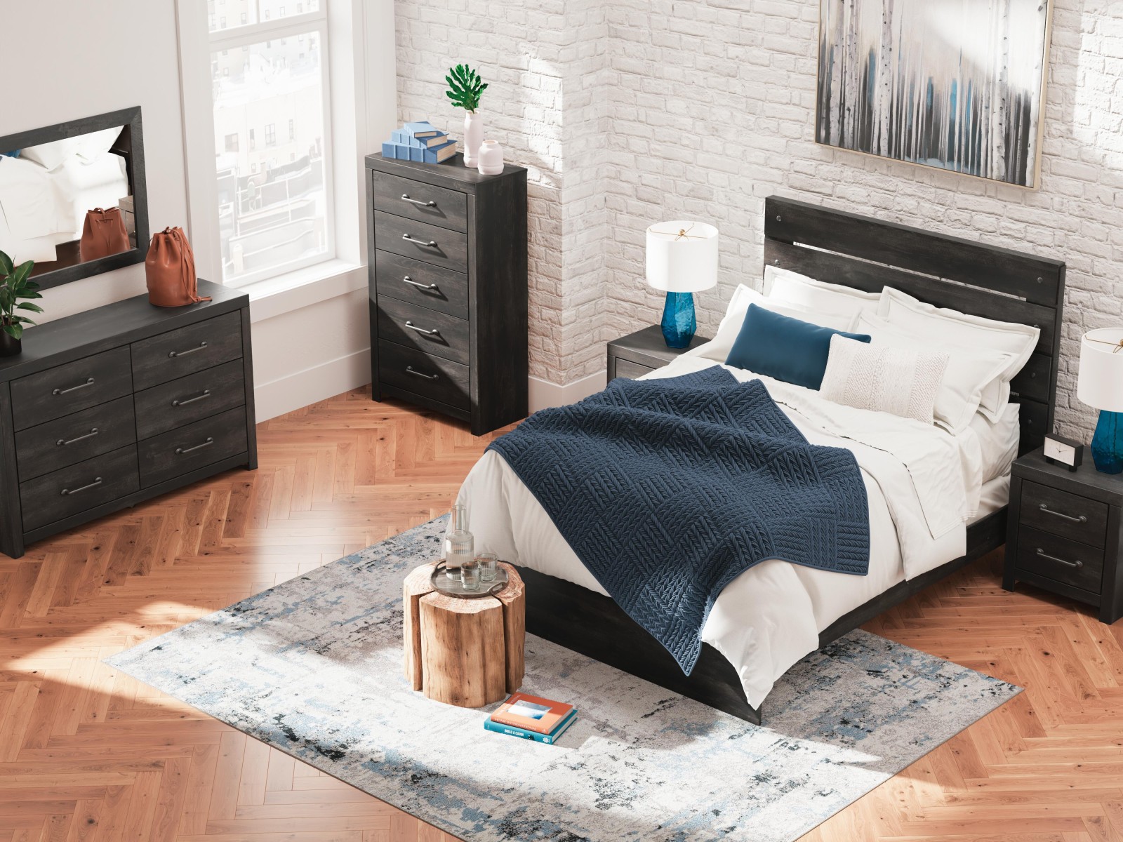 6 pc Hollivern Queen Bedroom Set