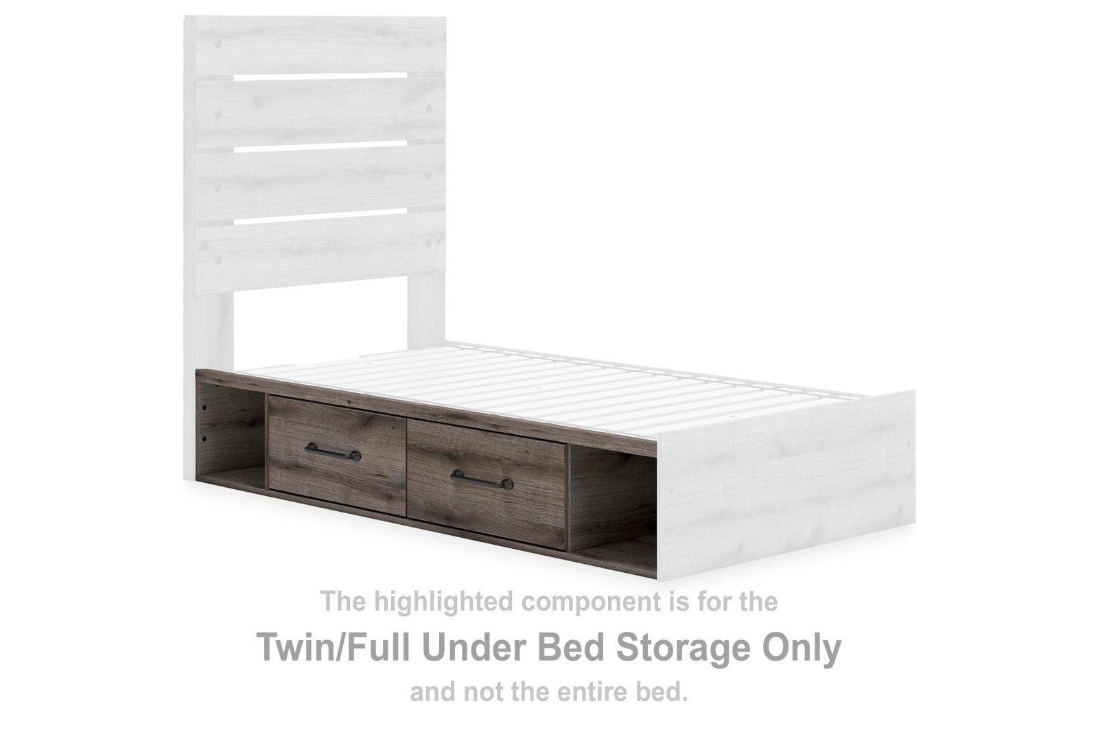 Graystorm Twin/Full Under Bed Storage